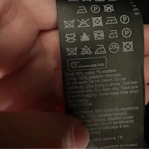 All Saints Adlai Corduroy Double Breasted Black Blazer Jacket Sz 6 NWT - Picture 7 of 10